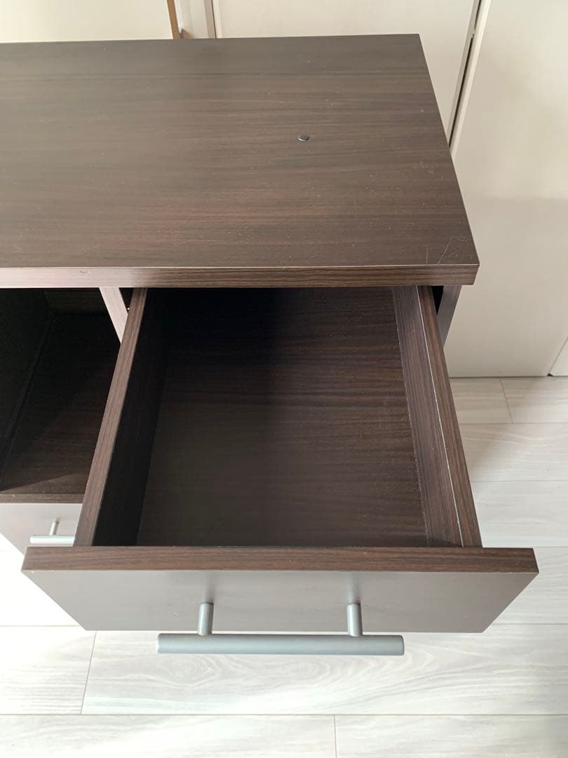 【お値下げ可】ニトリ　ダークブラウン キッチンカウンター　レンジ台