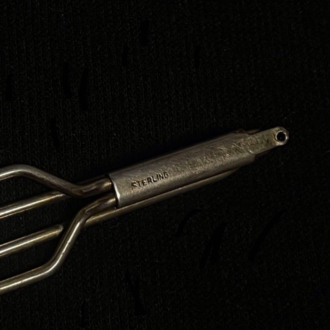 ビンテージ ネクタイ クリップ 925 スターリング シルバー 銀 戦前 レトロ