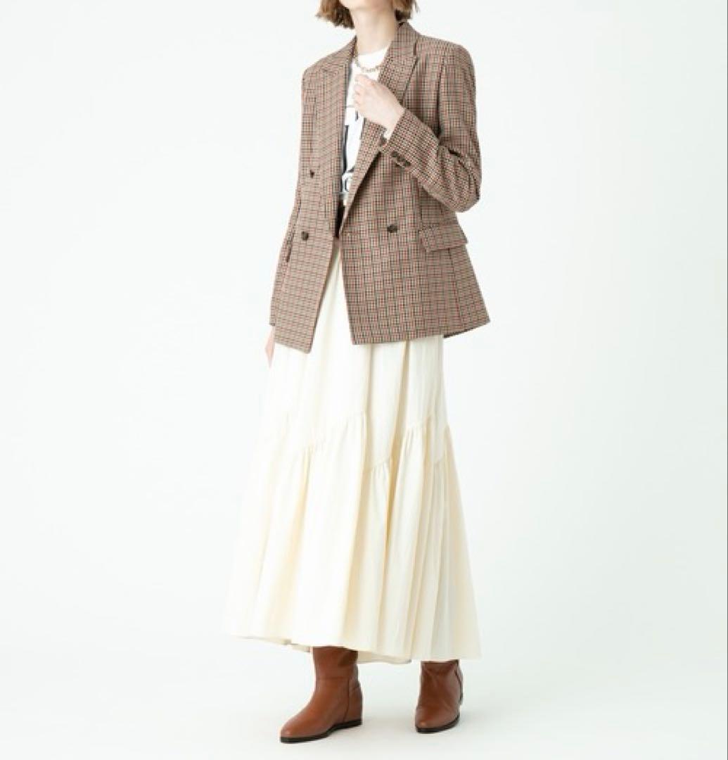 【新品タグ付き✨️】アルアバイル リオペルカラーチェックダブルジャケット