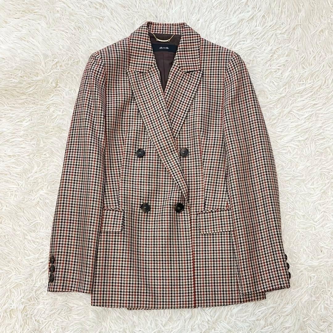 【新品タグ付き✨️】アルアバイル リオペルカラーチェックダブルジャケット
