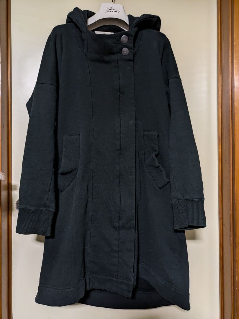 希少✨️ヴィヴィアンウエストウッド 魔女 フード ロングパーカー ブラック 38