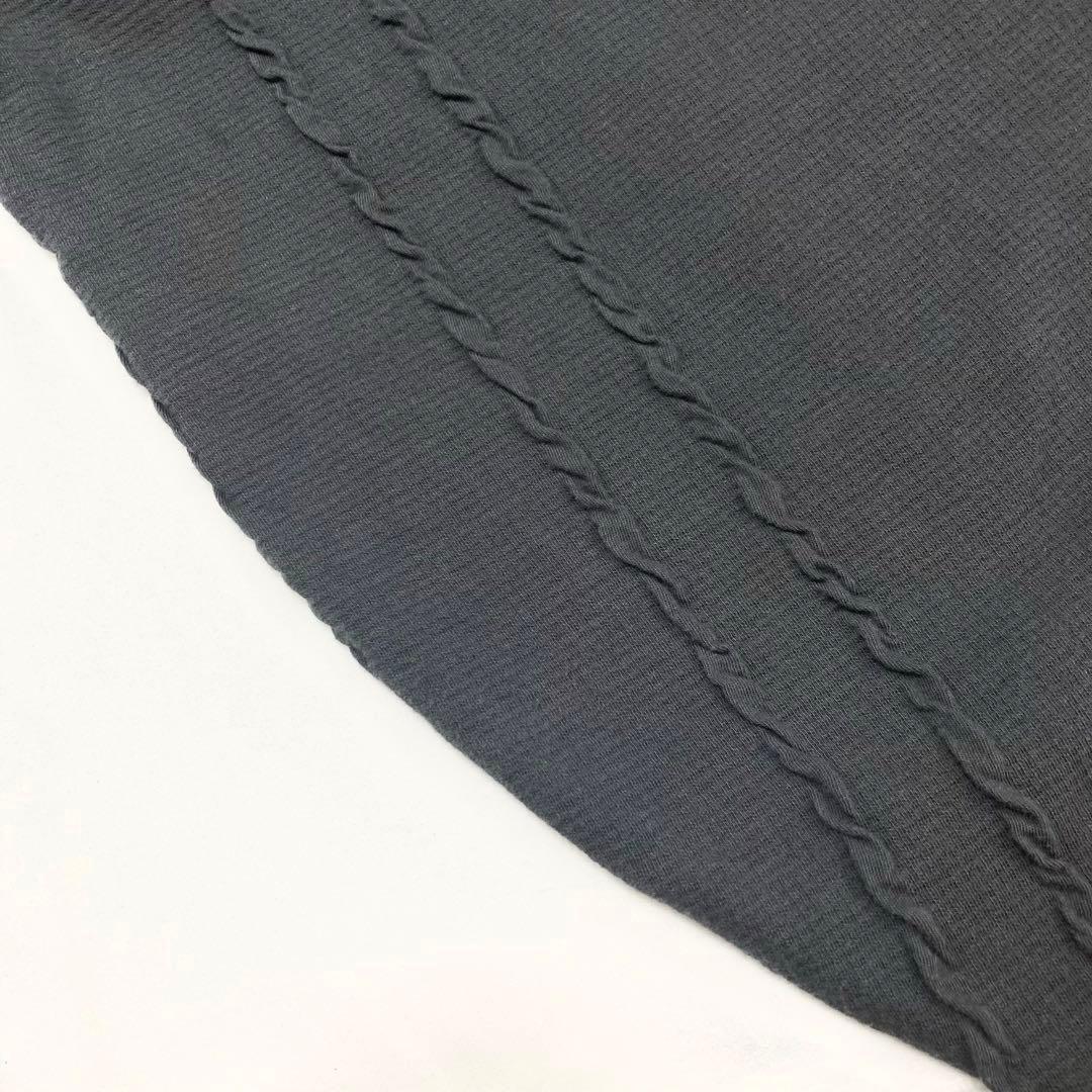 Y's ワイズ STRIPE JACQUARD HIGH NECK T グレー2