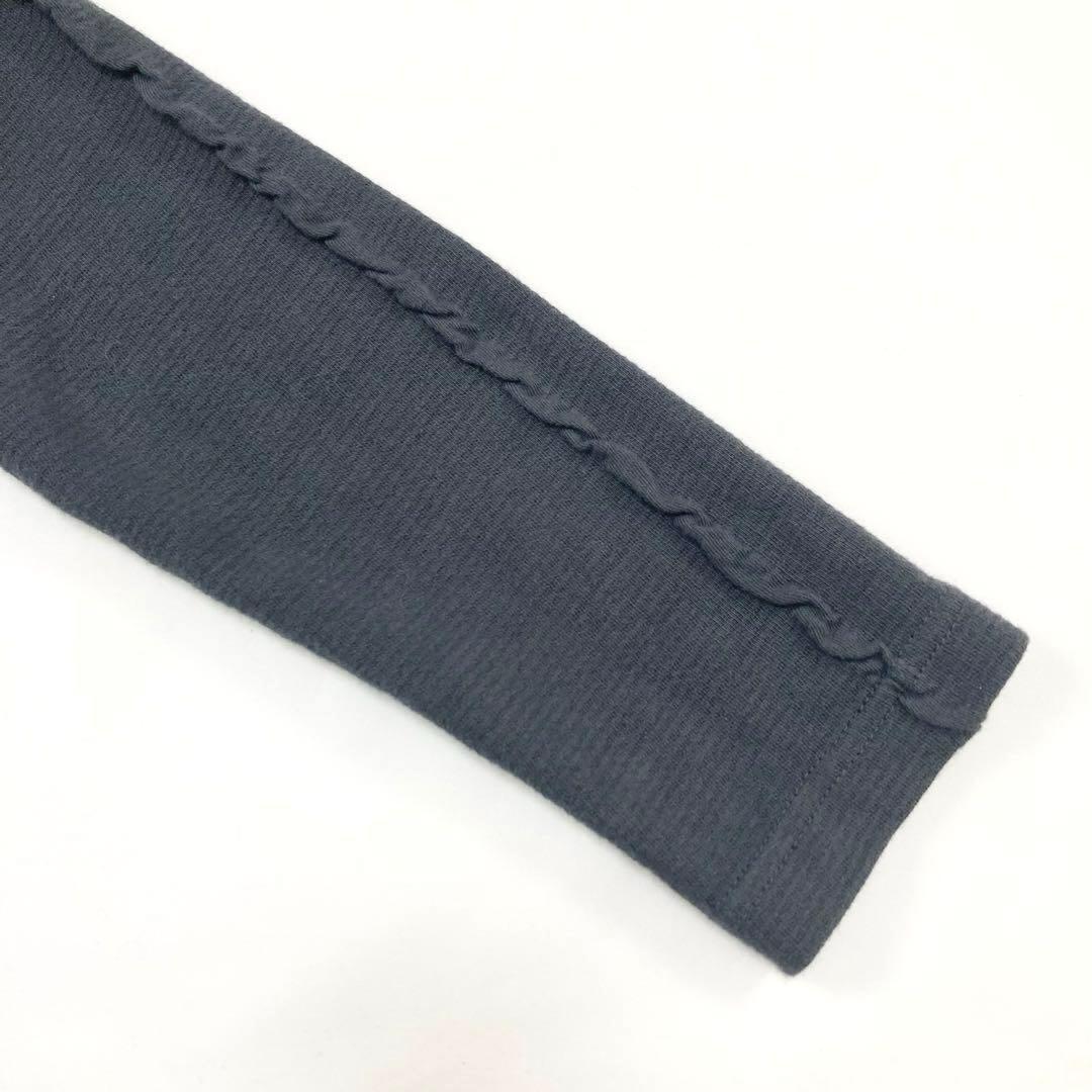 Y's ワイズ STRIPE JACQUARD HIGH NECK T グレー2