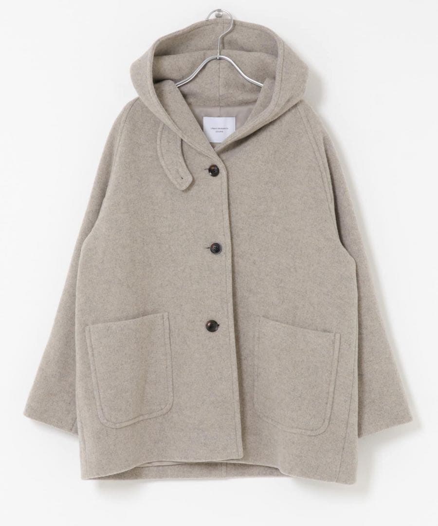 アーバンリサーチドアーズ　エアリーウールフードコート　極美品