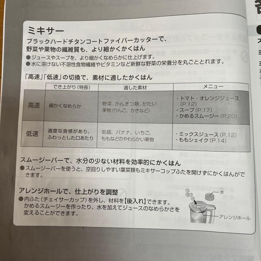 美品‼️パナソニック　ファイバーミキサー