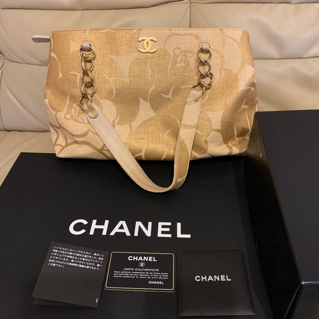 シャネル カメリア　ゴールドバック レア♥︎