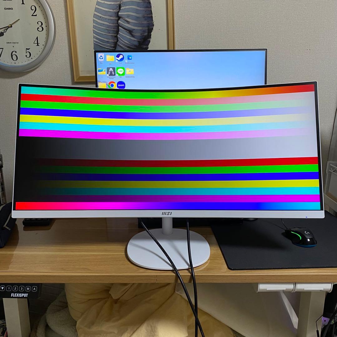 MSI MP341CQW　ウルトラワイドモニター ホワイト 34インチ PRO