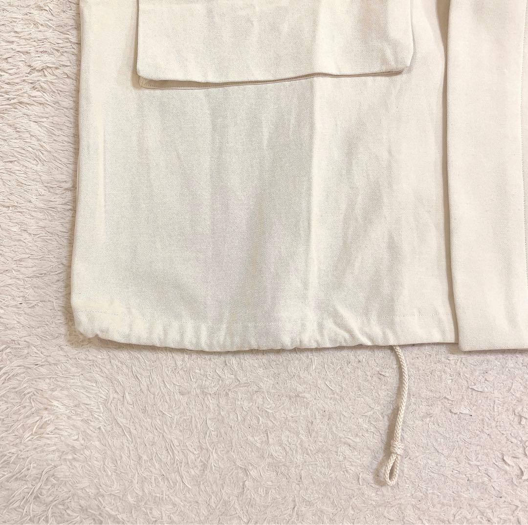 【美品】YLEVE イレーヴ コットン/リネン モッズコート フーデッド