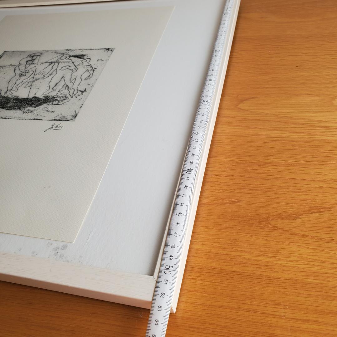 横尾忠則 リトグラフ 夢シリーズ 海底の死 銅版画 直筆サイン 限定20部 額装