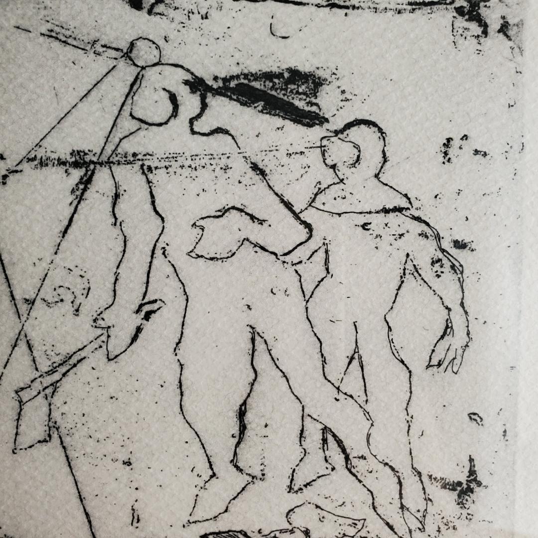 横尾忠則 リトグラフ 夢シリーズ 海底の死 銅版画 直筆サイン 限定20部 額装