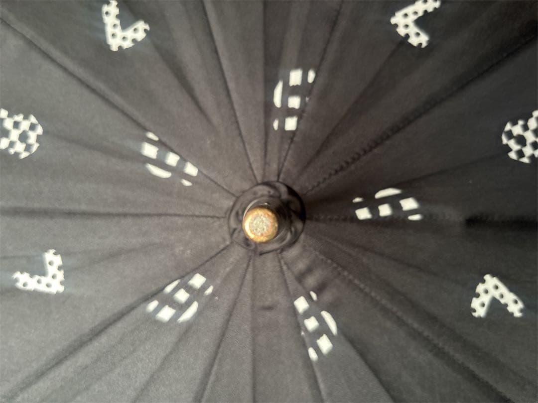 12/14限定価格 SOU・SOU 長傘 数字 素数柄 黒×白