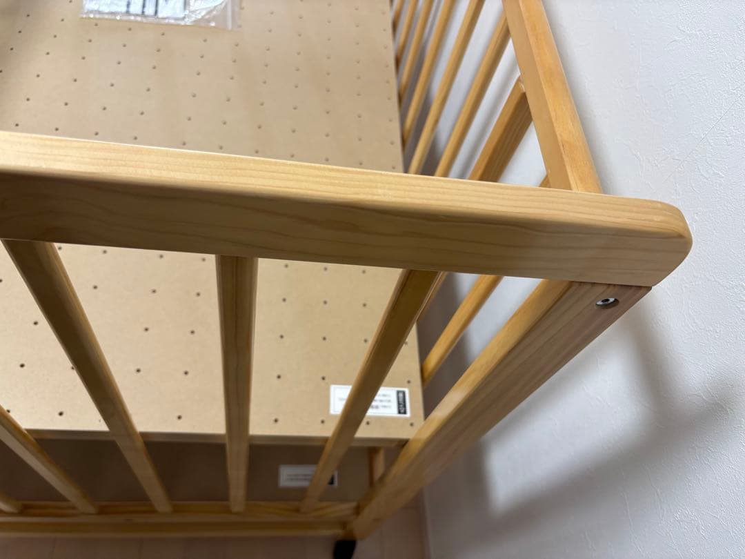 【送料込み】ベビーベッド　ティンバー　ナチュラル