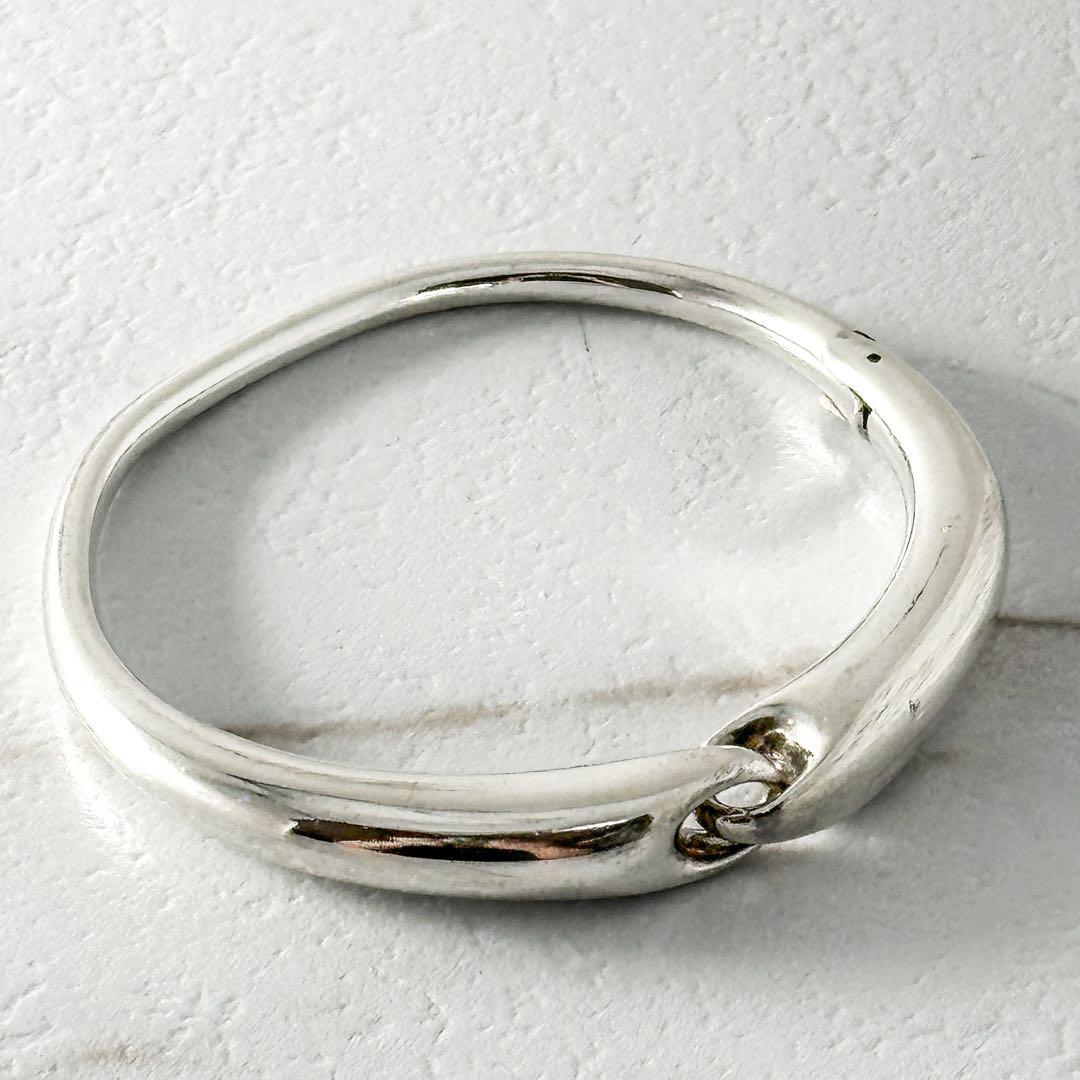  　652　リフレクト　シルバー　バングル　Mサイズ