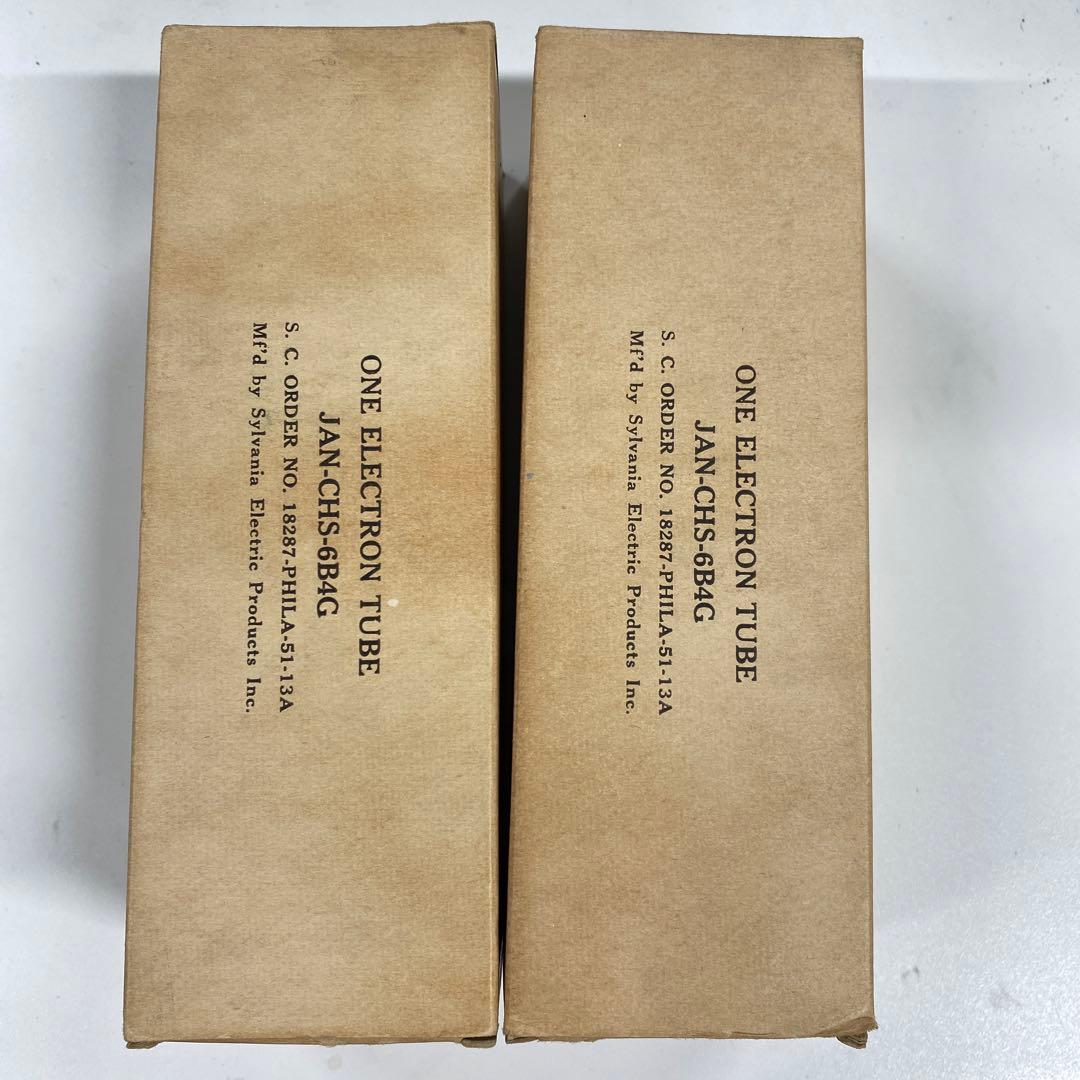 真空管　SYLVANIA JAN-CHS-6B4G 2本セット