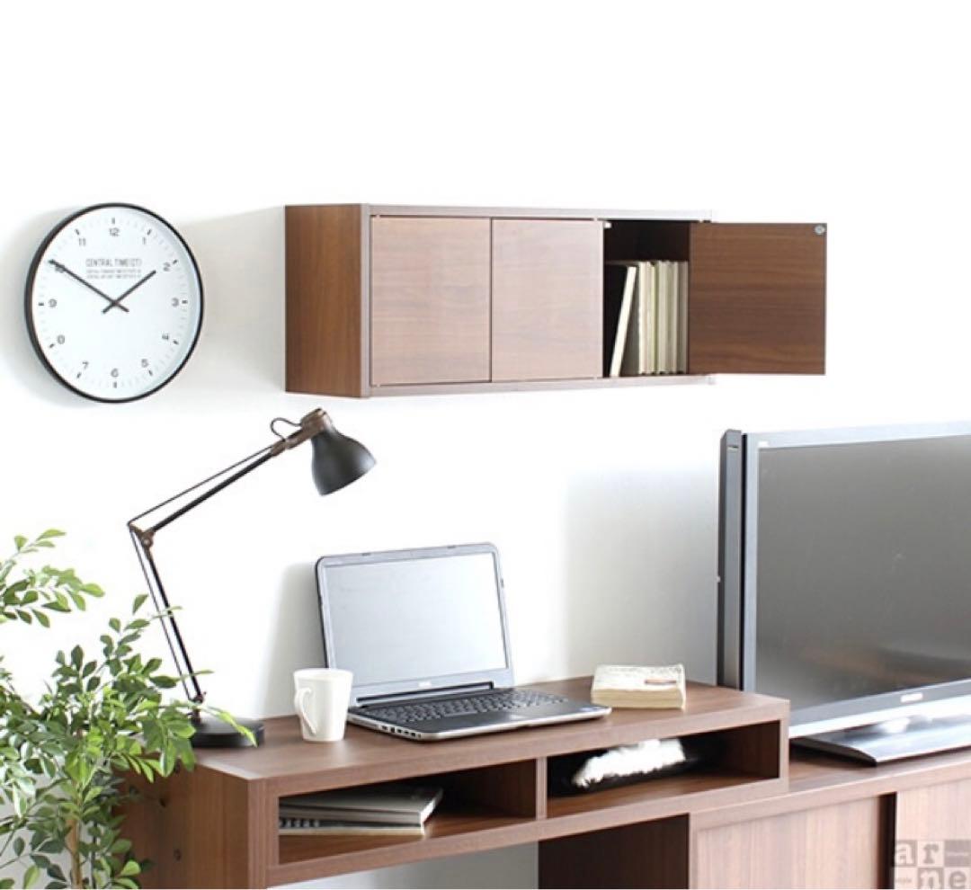 美品　ウォールラック　ウォールシェルフ　シンプル　ホワイトウッド　壁掛け