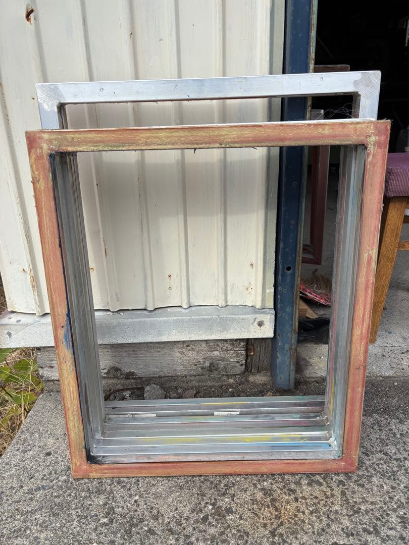 シルクスクリーンフレーム アルミ製 50x58 55x65 計８本セット