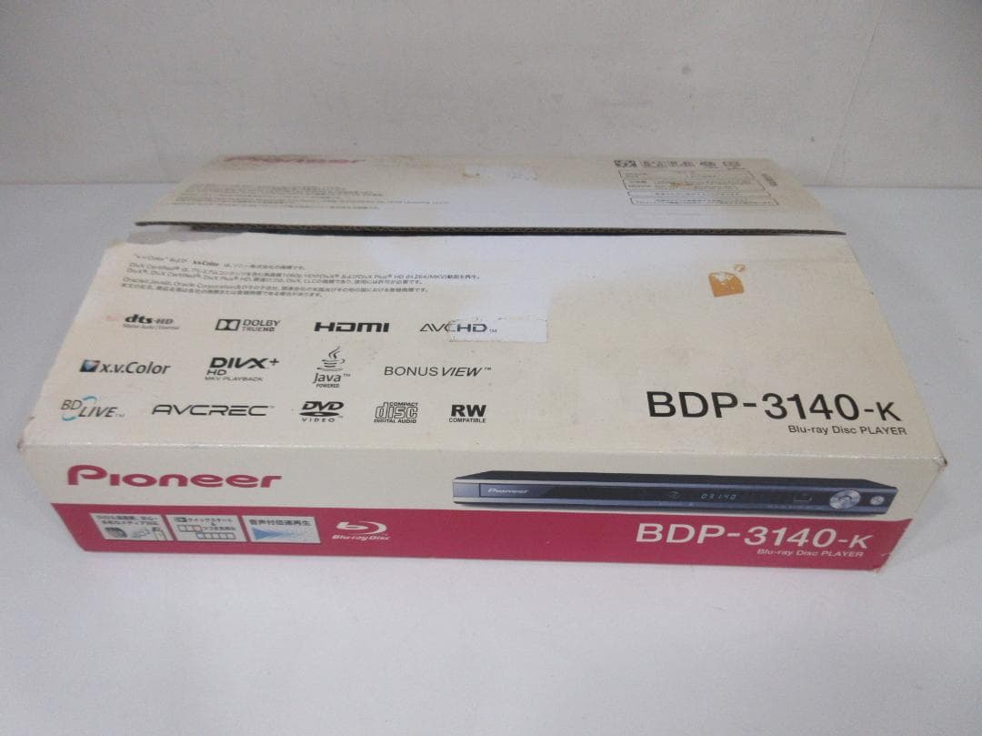 1121Z【未使用保管品】パイオニア ブルーレイプレイヤー BDP-3140-K