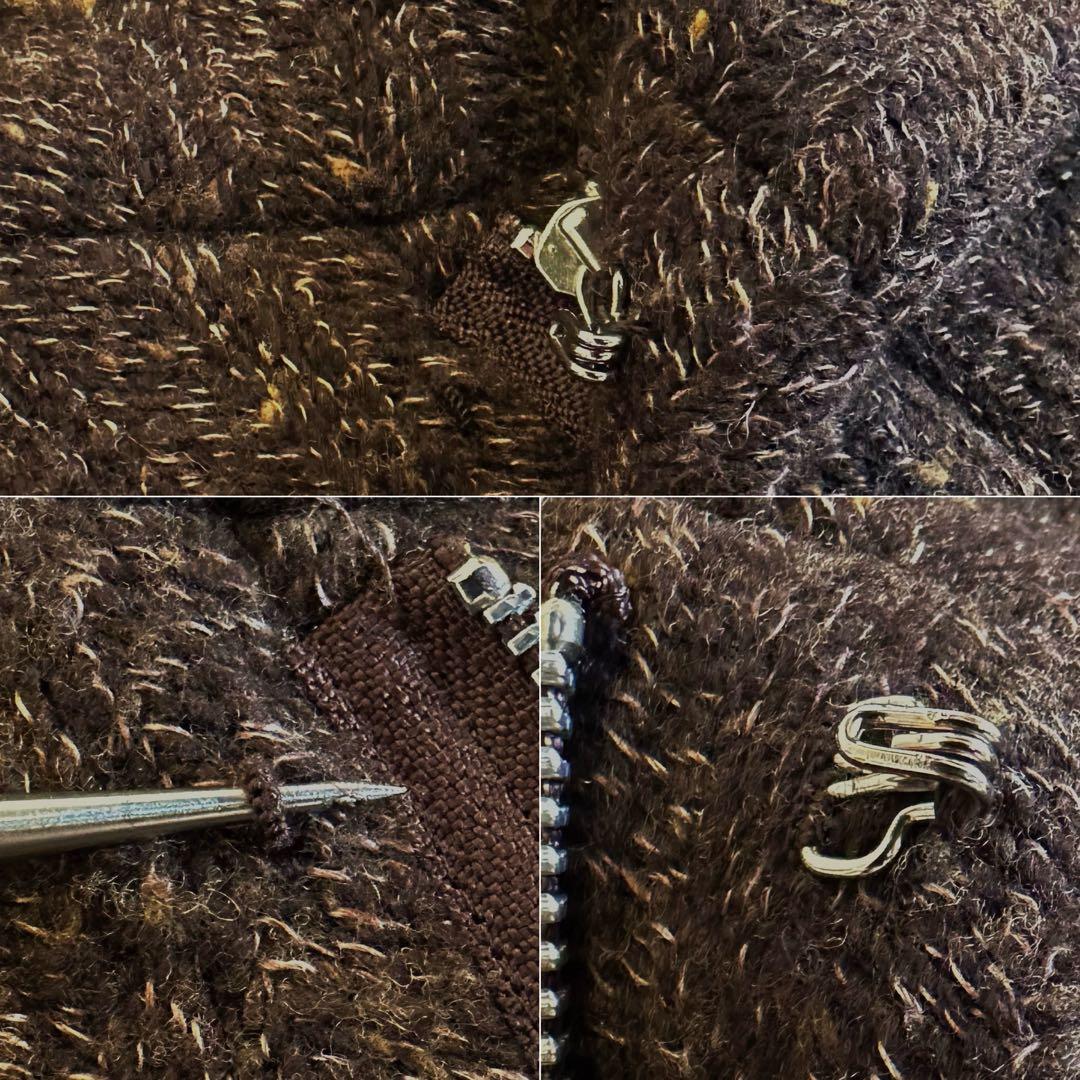 【ネップヤーン•ツイード／リネン×ウール】ギャルリーヴィー／ステンカラーコート