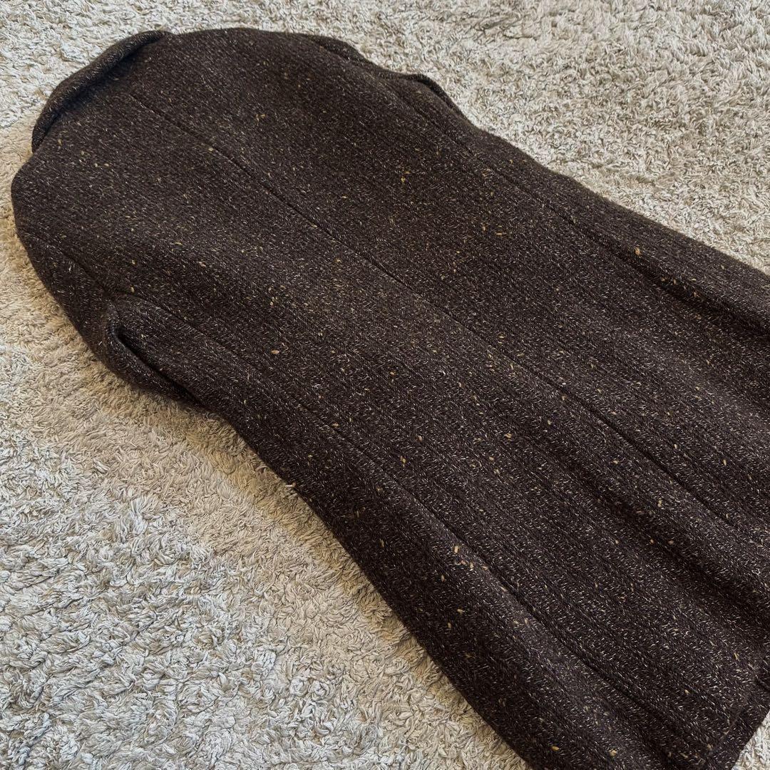 【ネップヤーン•ツイード／リネン×ウール】ギャルリーヴィー／ステンカラーコート