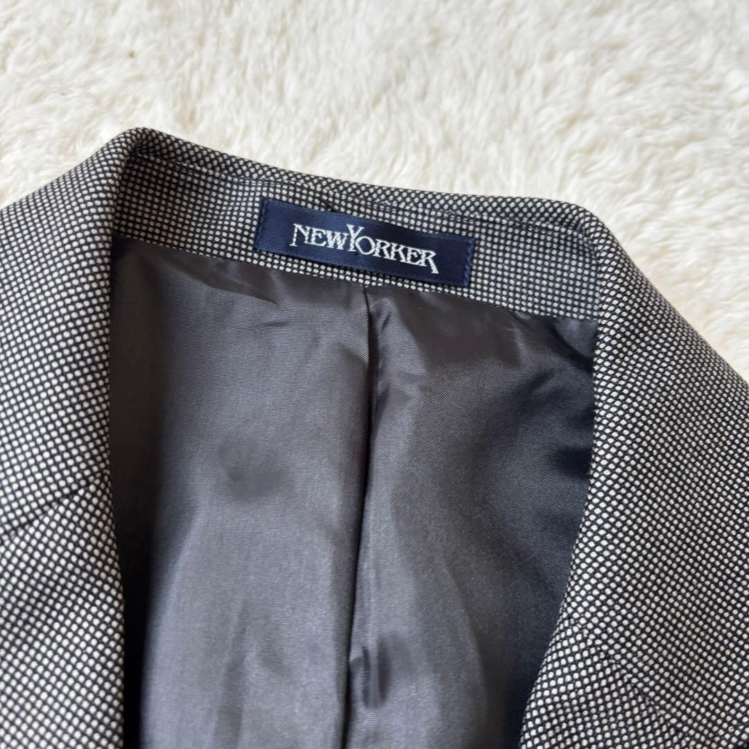高品質　美品　NewYorker ダークグレー スーツ　 スカートスーツ　13号