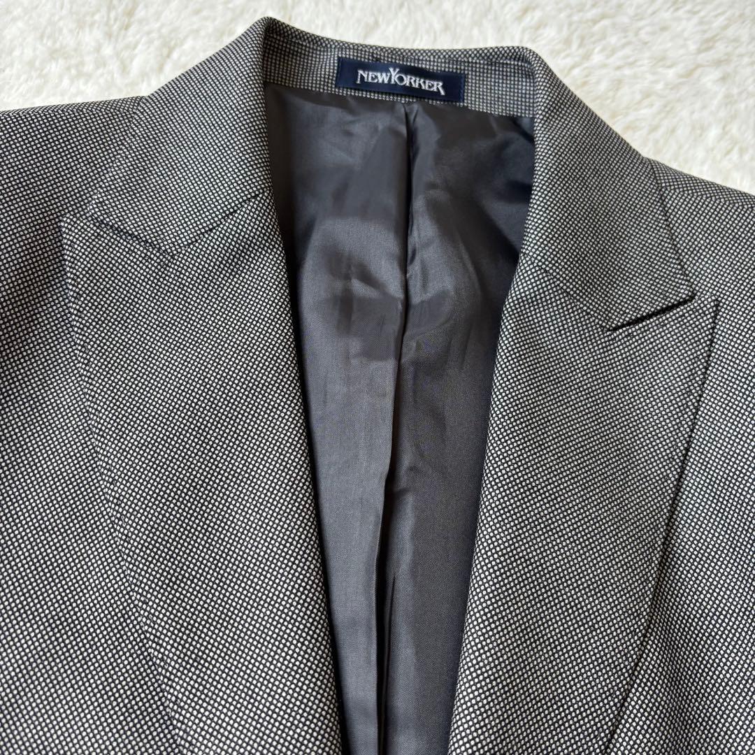 高品質　美品　NewYorker ダークグレー スーツ　 スカートスーツ　13号