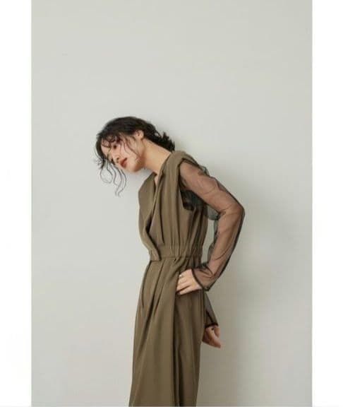 niana ニアナ スタンドアウトカラーオールインパンツ L 大きい ゆったり