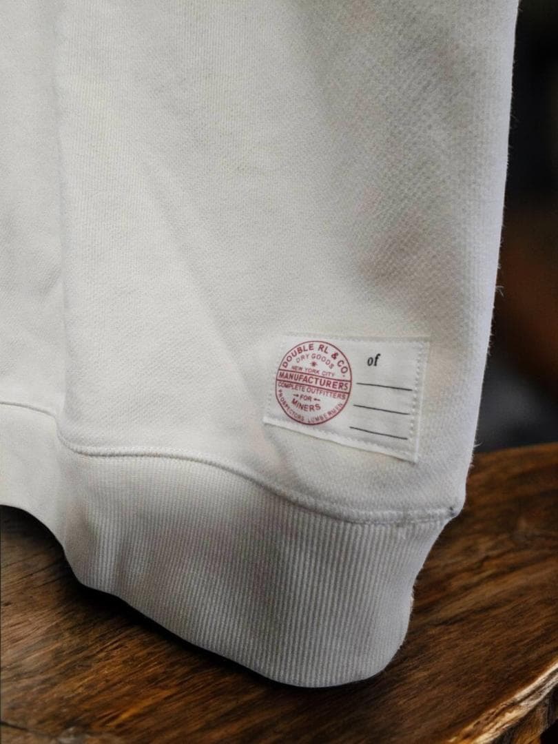 vector送料無料/新品未使　DOUBLE Rアイボリースウェット（L)