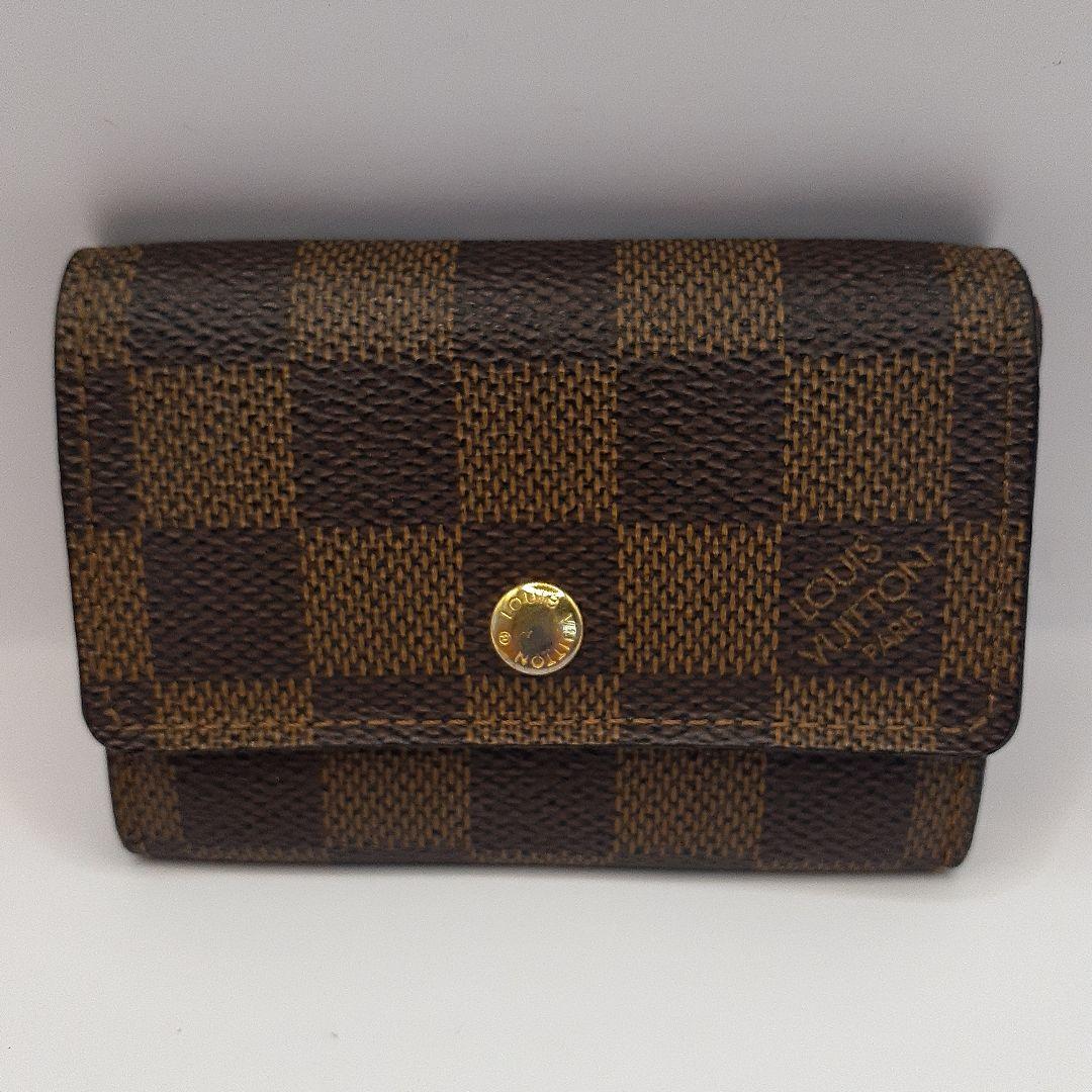 バズ様☆ルイヴィトン ケース ダミエ ポルトモネ プラ