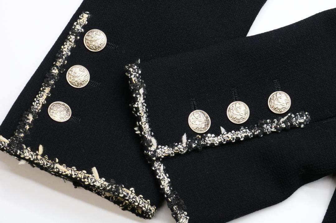 シャネル P24952V12963 ウール ジャケット ブラック 38 ツイード