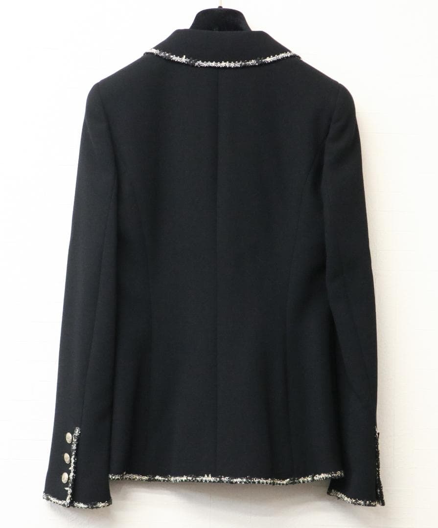 シャネル P24952V12963 ウール ジャケット ブラック 38 ツイード