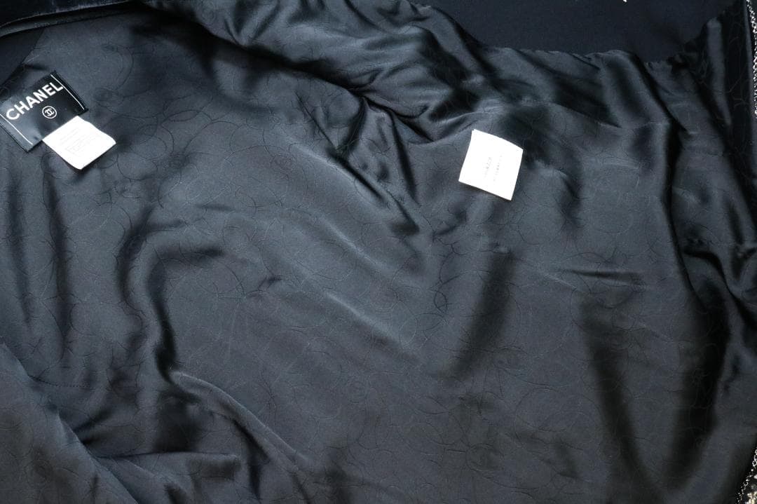 シャネル P24952V12963 ウール ジャケット ブラック 38 ツイード
