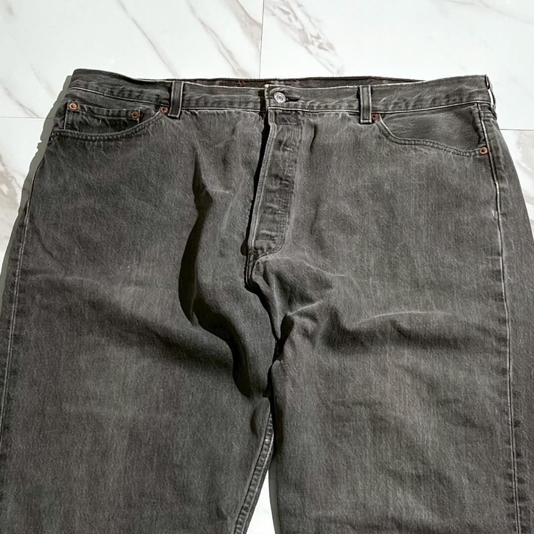 希少 90s　W42　リーバイス501　先染めブラック　デニム　USA製　黒