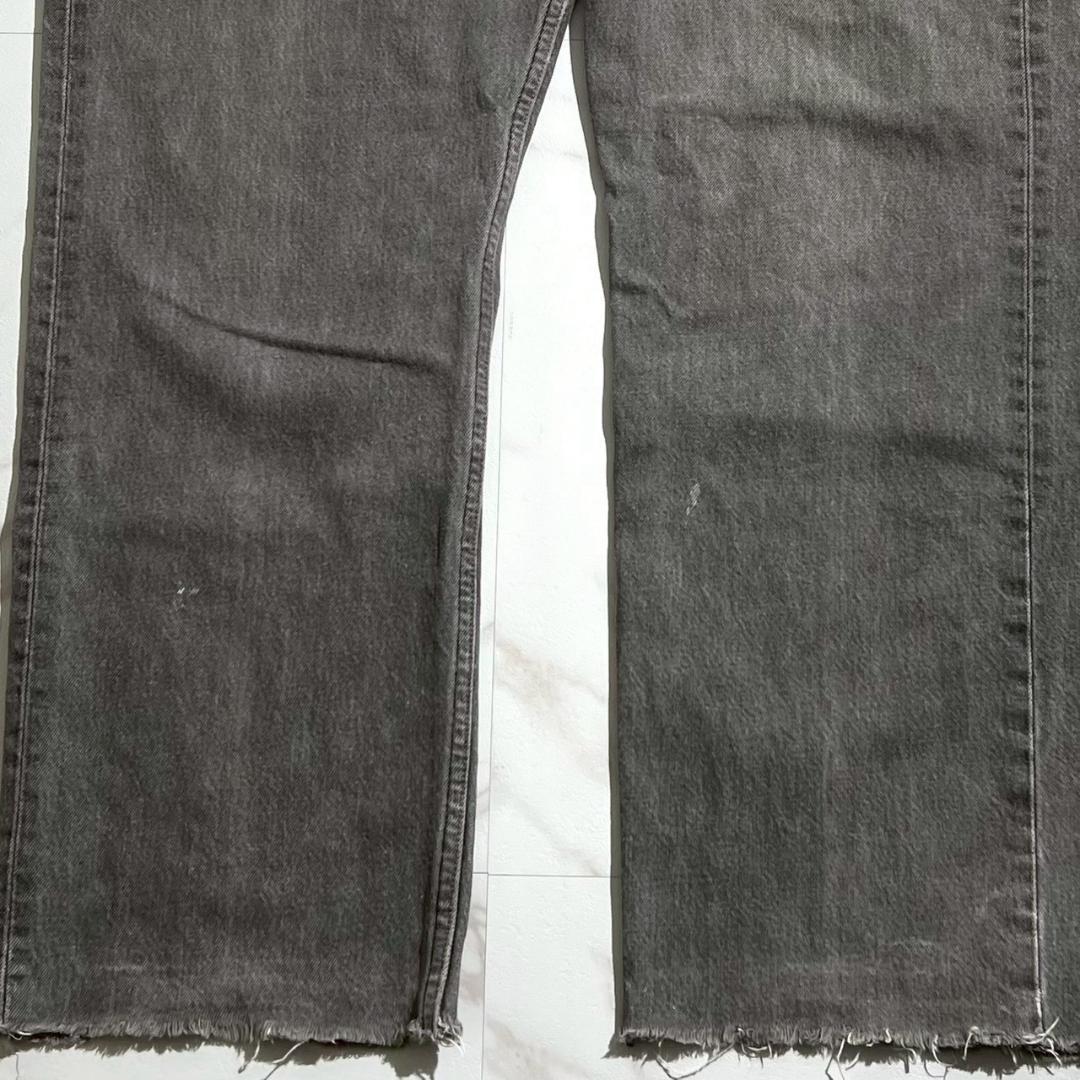 希少 90s　W42　リーバイス501　先染めブラック　デニム　USA製　黒