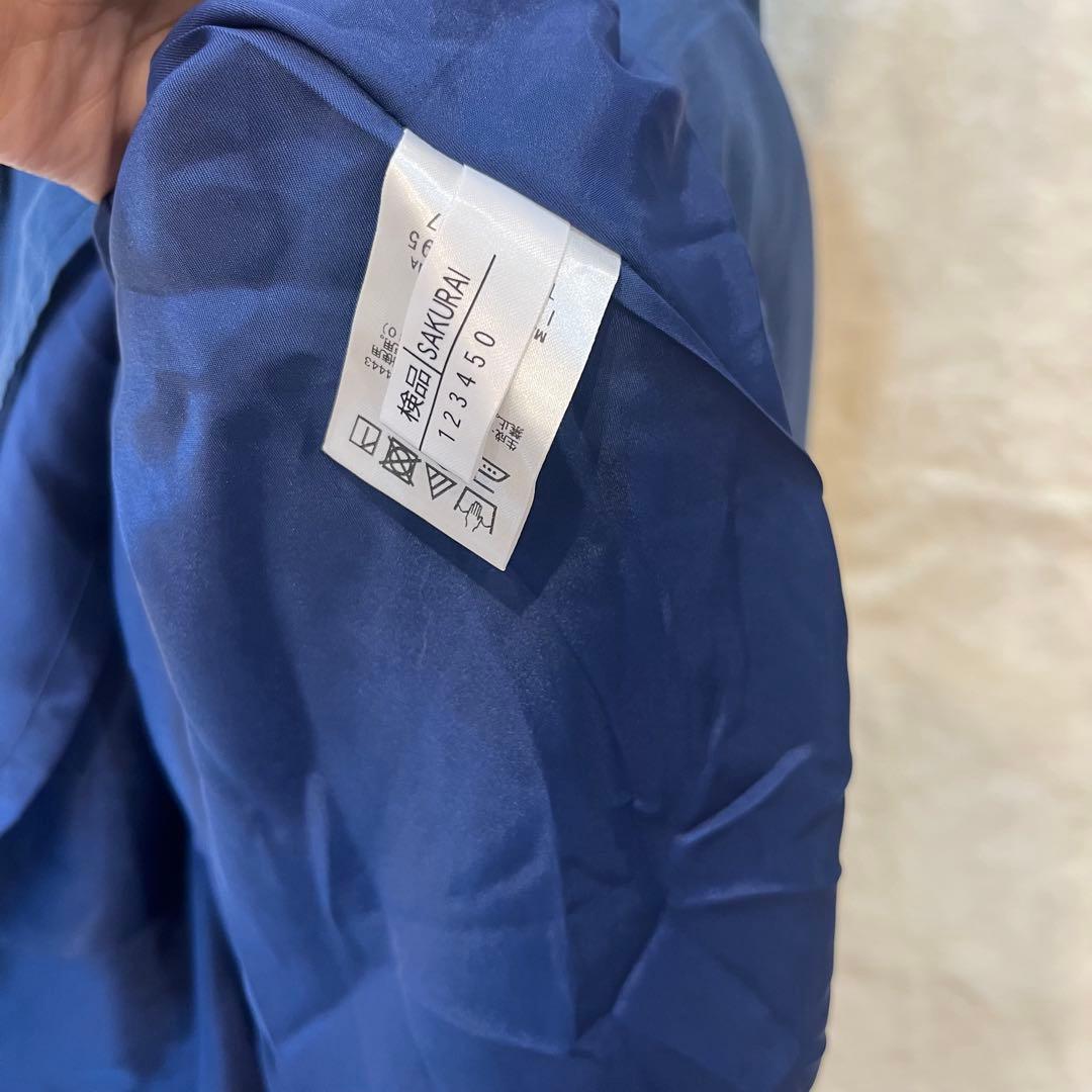 レリアン プラスハウス 13+ 13号 大きいサイズ 半袖 ロングワンピース 紺