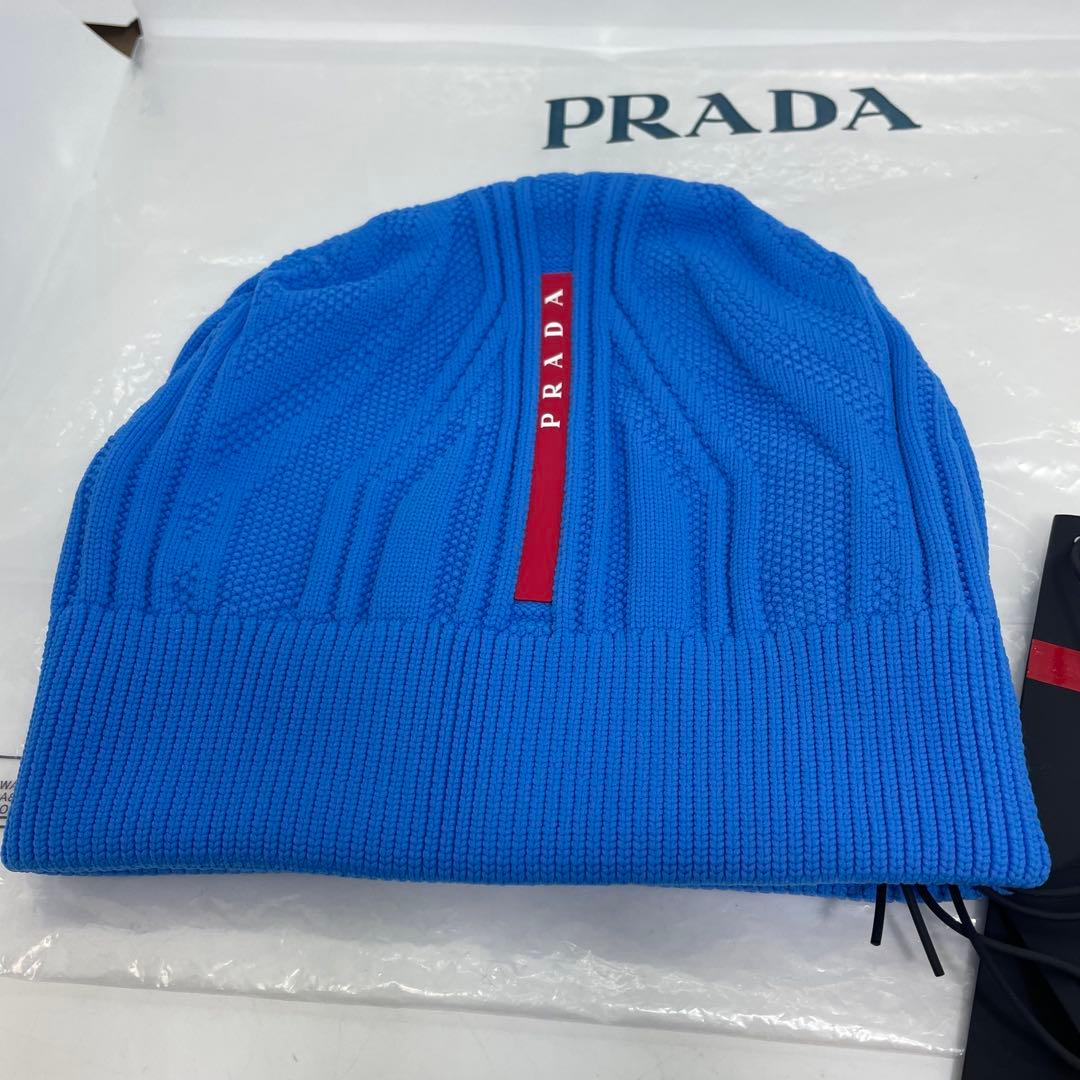 【未使用・タグ付き】プラダ PRADA スポーツライン ビーニー ナイロン