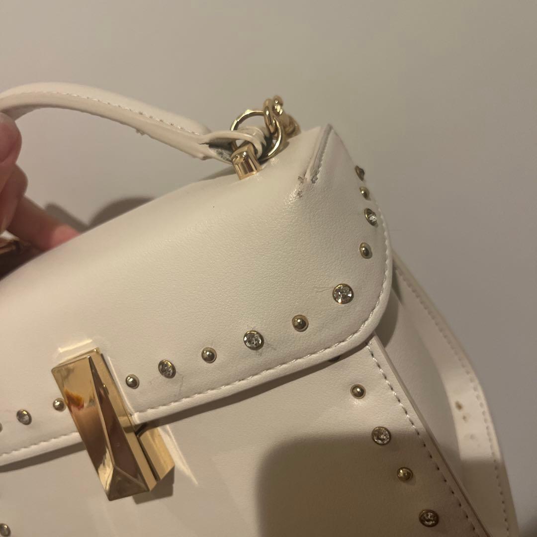 CELFORD セルフォード ビジュースタッズポシェット アイボリー