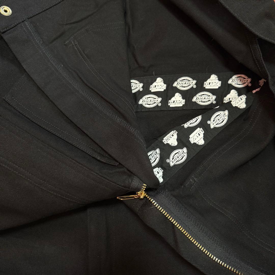 XLARGE × Dickies 黒オーバーオール