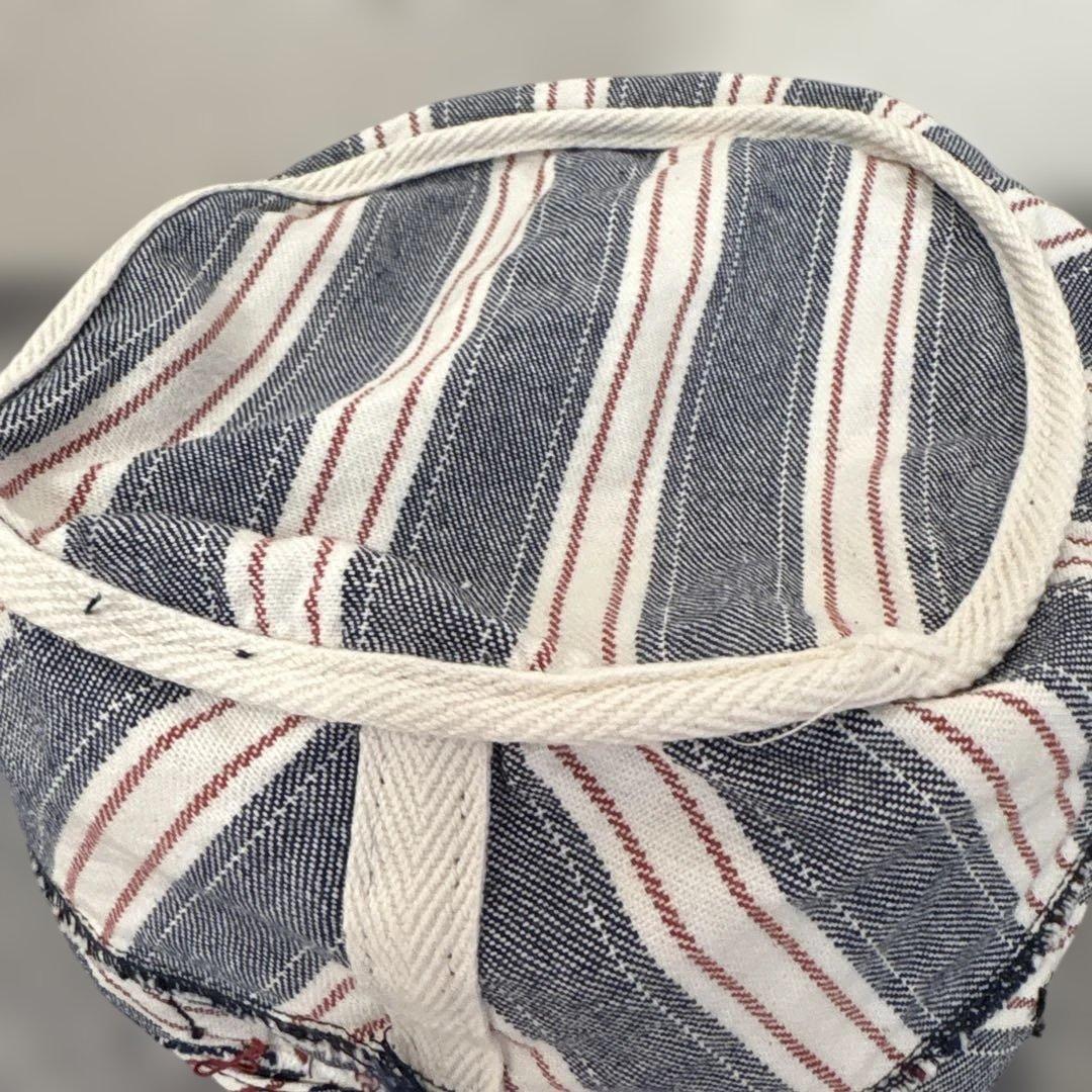 リアルマッコイズ ストライプ バケット ハット ネイビー