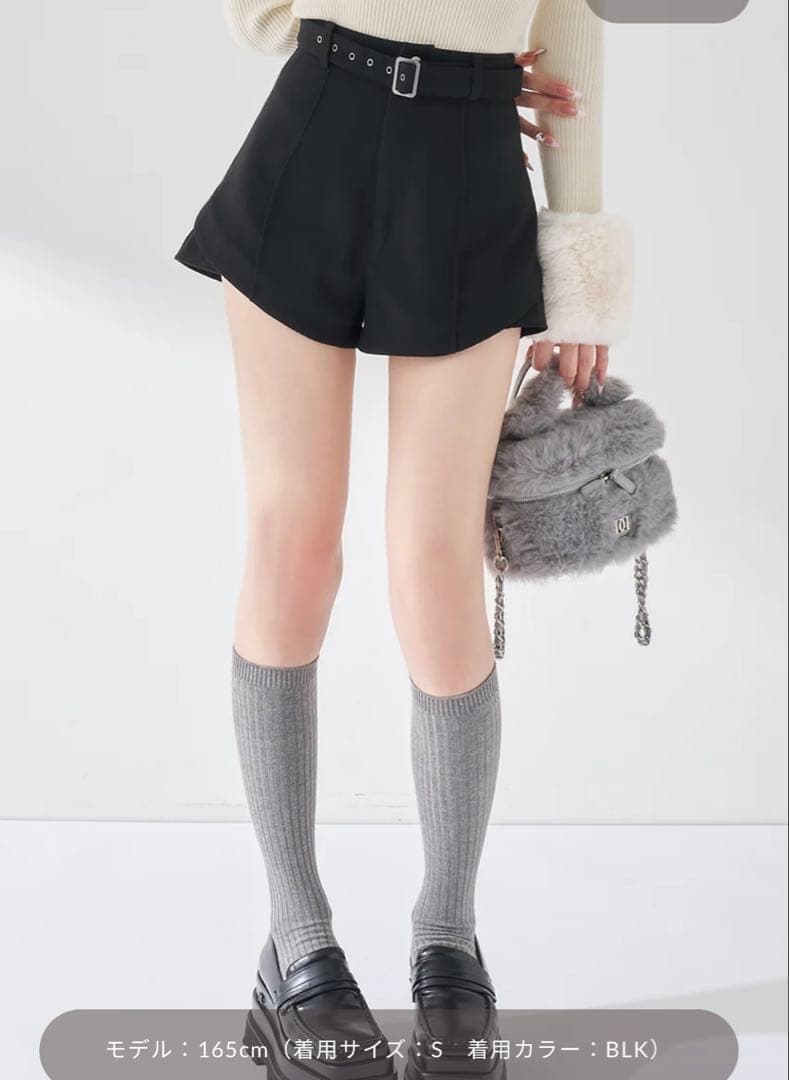 Darich サイドスリットハイウエストショートパンツS