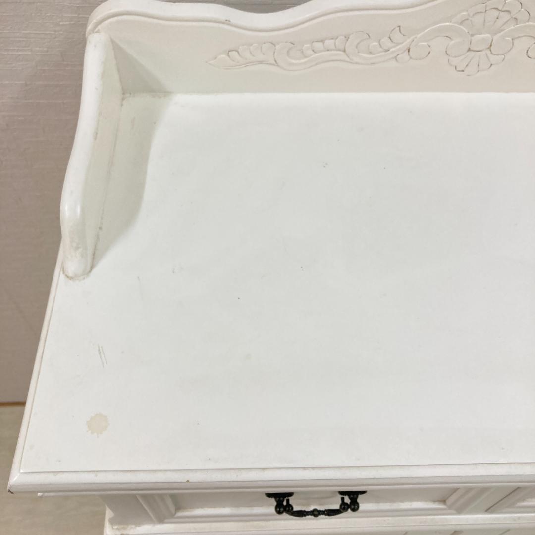 カトラリーキャビネット　ホワイトローズ　フレンチテイスト　姫家具