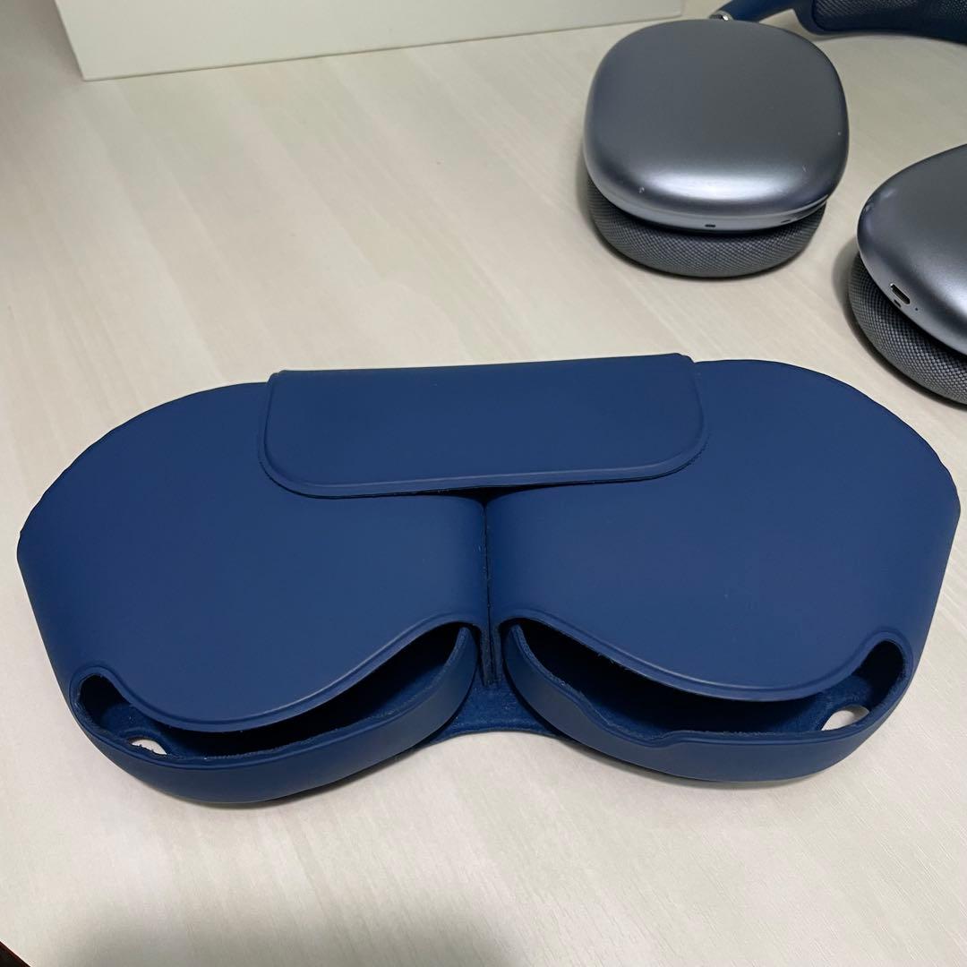airpods MAX☆ブルー☆箱 スマートケース付き☆ヘッドホン☆Apple