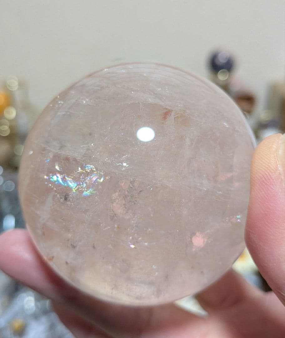 アゼツライト☆スフィア☆ピンクアゼツライト☆高品質☆アメリカ産☆台座つき☆