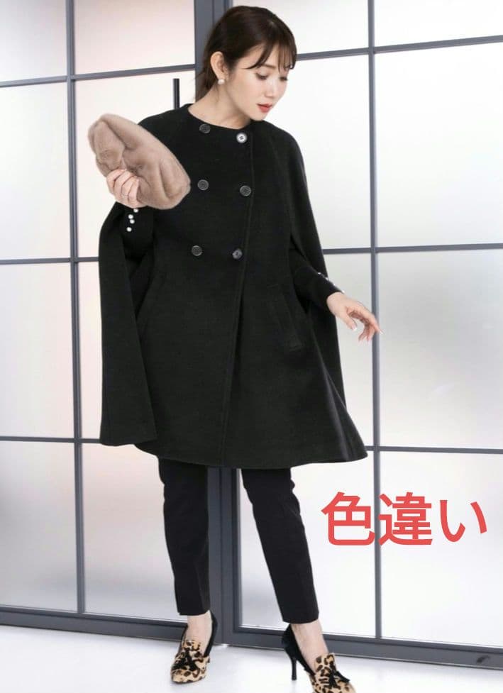 完売品！ liala✕pg ケープコート ポンチョコート 千鳥 リアラピージー