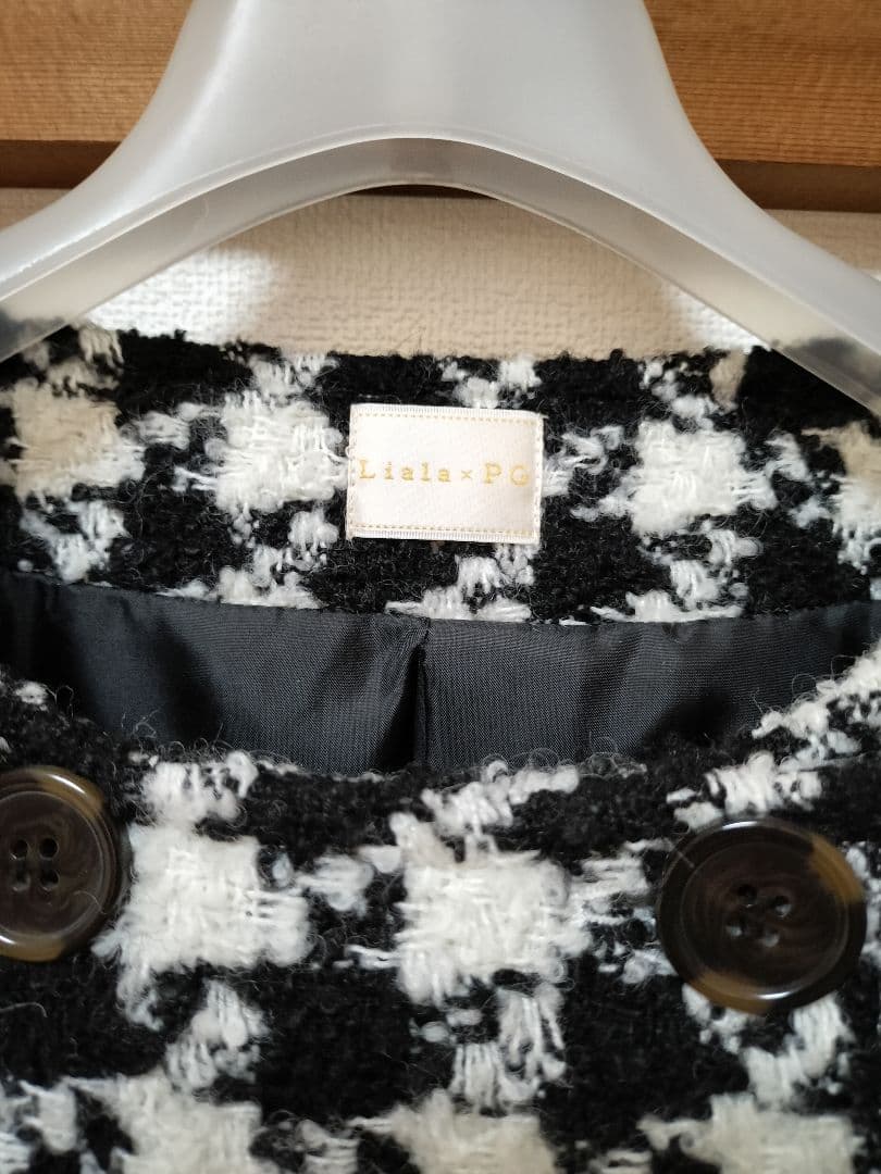 完売品！ liala✕pg ケープコート ポンチョコート 千鳥 リアラピージー