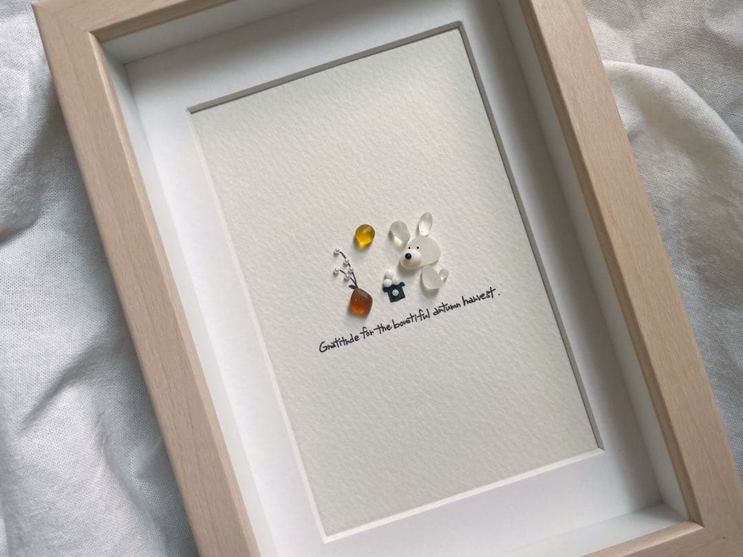 シーグラスアート　12か月カレンダー　　　　S-174