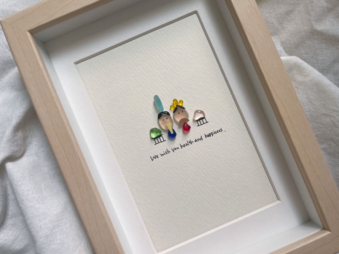 シーグラスアート　12か月カレンダー　　　　S-174