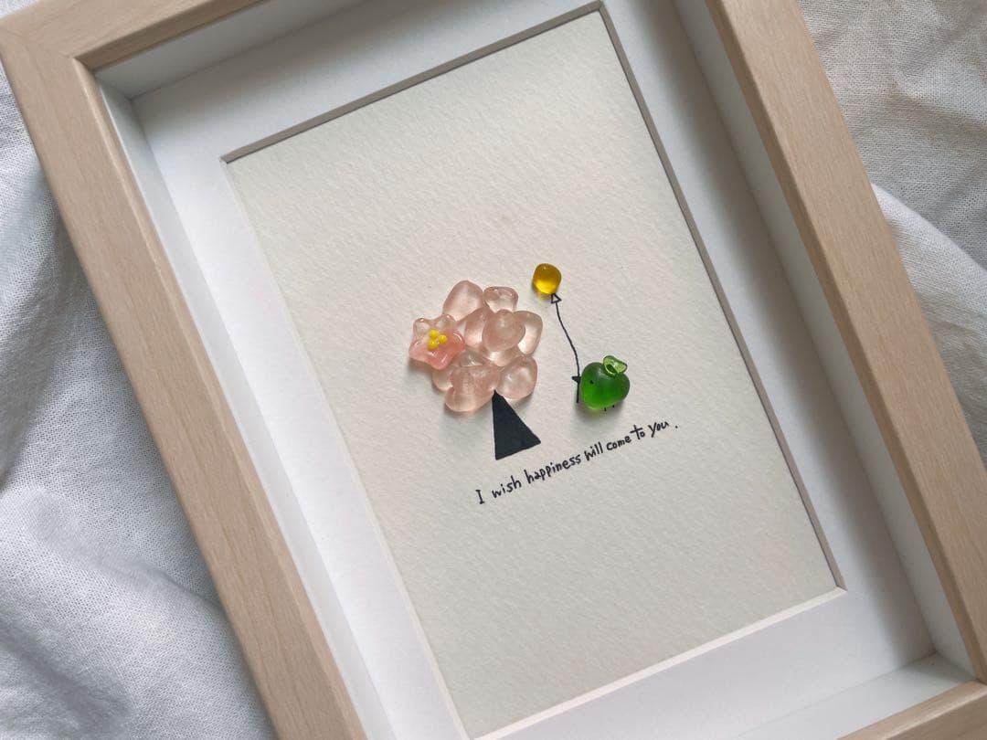 シーグラスアート　12か月カレンダー　　　　S-174