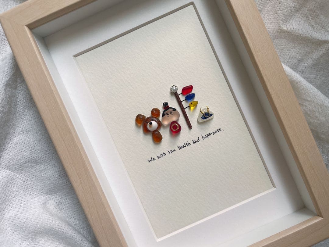 シーグラスアート　12か月カレンダー　　　　S-174