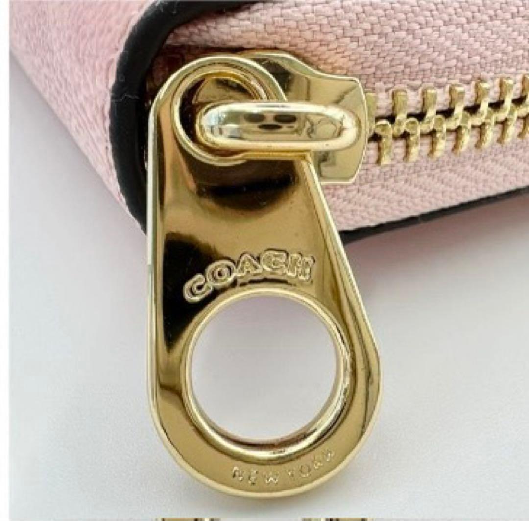【新品未使用】COACH 長財布パウダーピンク