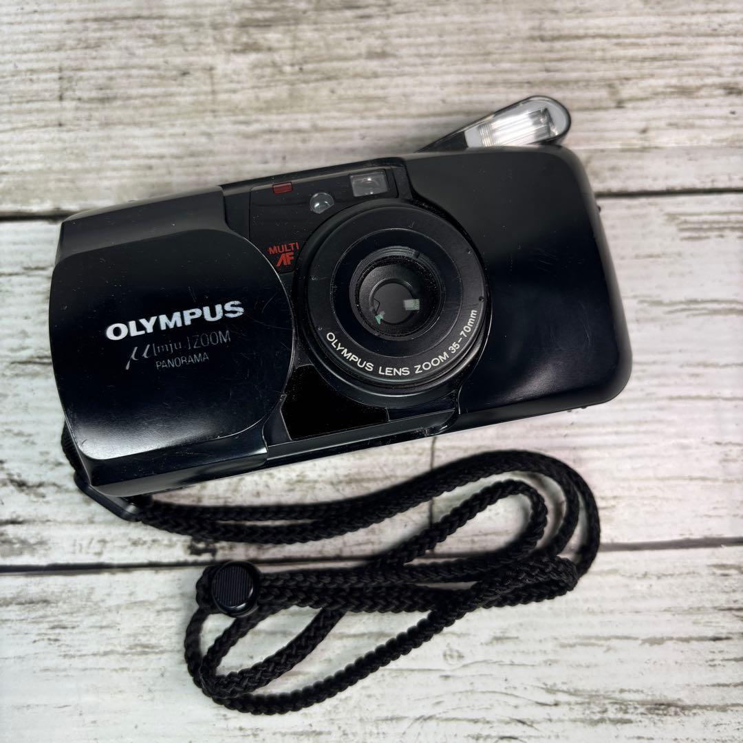 【動作良好】OLYMPUSフィルムカメラμ[mju] ZOOM PANORAMA